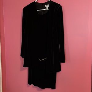 Vintage J.B.S. Faux Velvet Dress